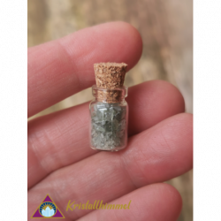 GLASS VIAL WITH MOLDAVITE...