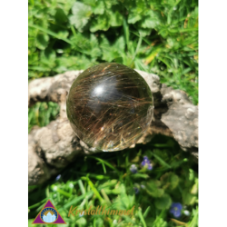 RUTILE SMOKY QUARTZ BALL