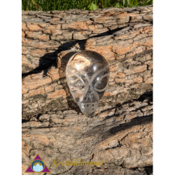 FLAT TOURMALINE QUARTZ SKULL