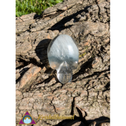 FLAT TREMOLITE QUARTZ SKULL