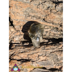 FLAT LODOLITE QUARTZ SKULL