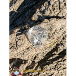 FLAT TOURMALINE QUARTZ SKULL