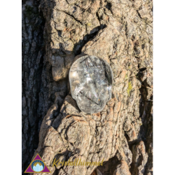 FLAT TOURMALINE QUARTZ SKULL