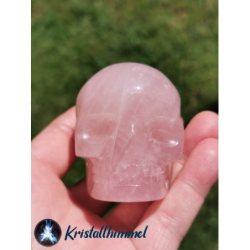 STAR ROSE QUARTZ SKULL