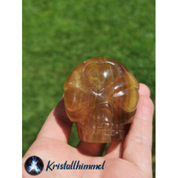 FLUORITE SKULL