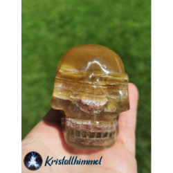 FLUORITE SKULL