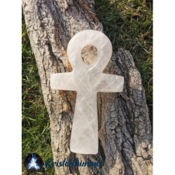 CLEAR QUARTZ ANKH CROSS