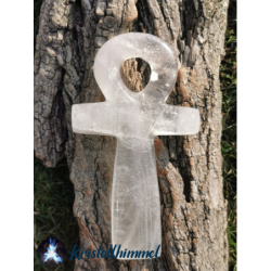 CLEAR QUARTZ ANKH CROSS