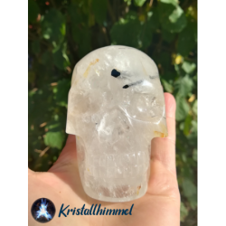 TOURMALINE QUARTZ SKULL