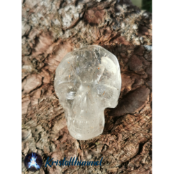 CLEAR QUARTZ SKULL FLAT