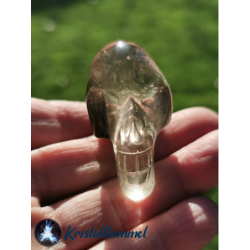 LODOLITE QUARTZ SKULL