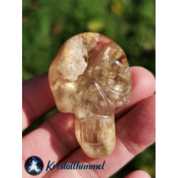 LODOLITE QUARTZ SKULL FLAT