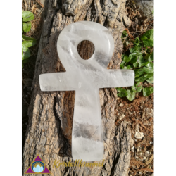 CLEAR QUARTZ ANKH CROSS