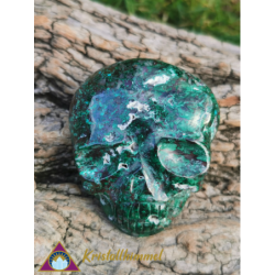 CRANIO PIATTO DI MALACHITE...