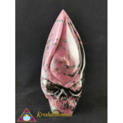 RHODONITE SKULL