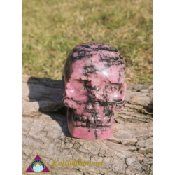 RHODONITE SKULL