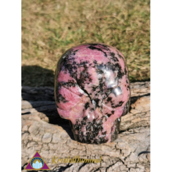 CRÂNE EN RHODONITE