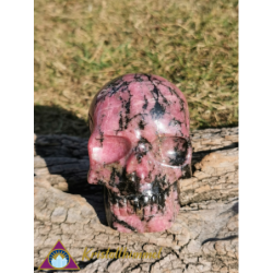 RHODONITE SKULL