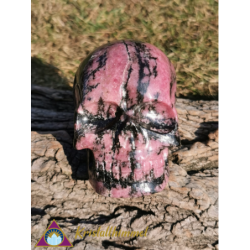 CRÂNE EN RHODONITE