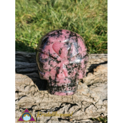 CRÂNE EN RHODONITE