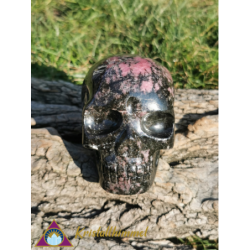 RHODONITE SKULL