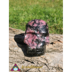 CRÂNE EN RHODONITE