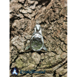 SILVER PENDANT WITH MOLDAVITE