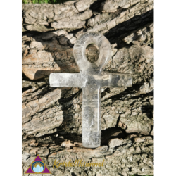 CLEAR QUARTZ ANKH CROSS