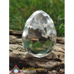 FACETED CLEAR QUARTZ EGG