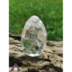 FACETED CLEAR QUARTZ EGG