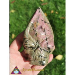 RHODONITE SKULL