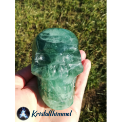 FLUORITE SKULL