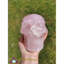 STAR ROSE QUARTZ SKULL