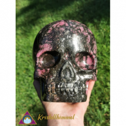 RHODONITE SKULL