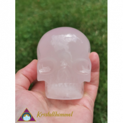 STAR ROSE QUARTZ SKULL