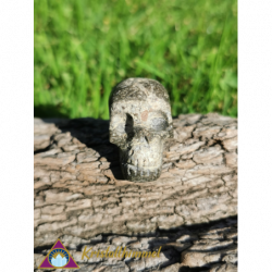 SKULL FROM IMPACTITE GLASS