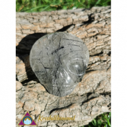 FLAT TOURMALINE QUARTZ SKULL