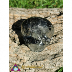 FLAT TOURMALINE QUARTZ SKULL