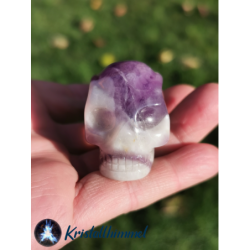 CHEVRONAMETHYST SKULL