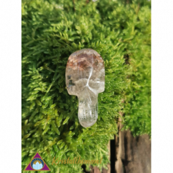 FLAT LODOLITE QUARTZ SKULL