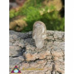 LODOLITE QUARTZ SKULL