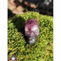 RED TOURMALINE SKULL